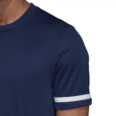 Adidas Team 19 Mens Short Sleeve Jersey - Navy/White