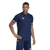 Adidas Team 19 Mens Short Sleeve Jersey - Navy/White