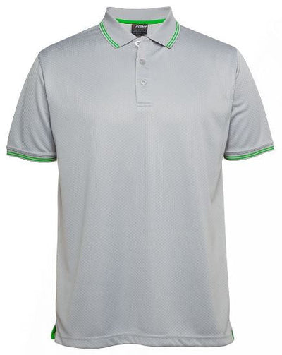 Mens Jacquard Contrast Polo