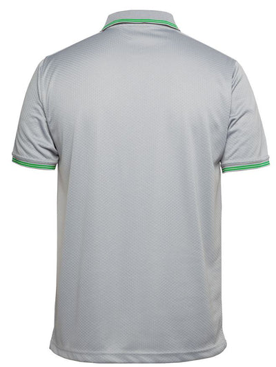 Mens Jacquard Contrast Polo