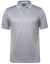 Mens Jacquard Contrast Polo