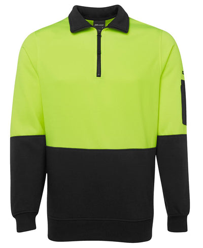 Hi Vis 1/2 Zip Fleecy