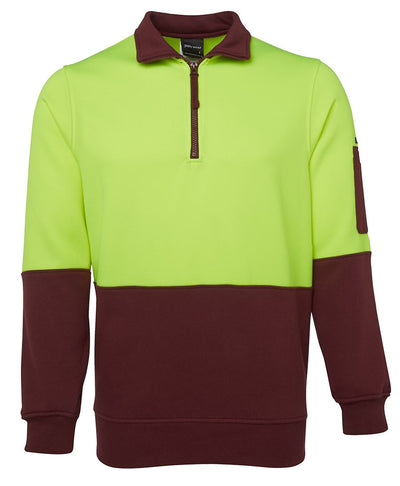 Hi Vis 1/2 Zip Fleecy