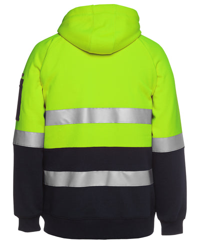 Hi Vis (D+N) Full Zip Fleecy Hoodie