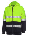 Hi Vis (D+N) Full Zip Fleecy Hoodie