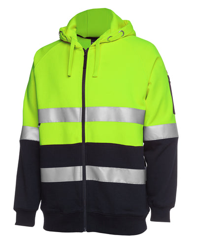 Hi Vis (D+N) Full Zip Fleecy Hoodie