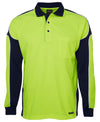 Hi Vis L/S Arm Panel Polo