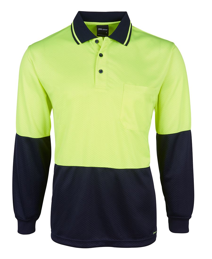 Hi Vis L/S Jacquard Polo