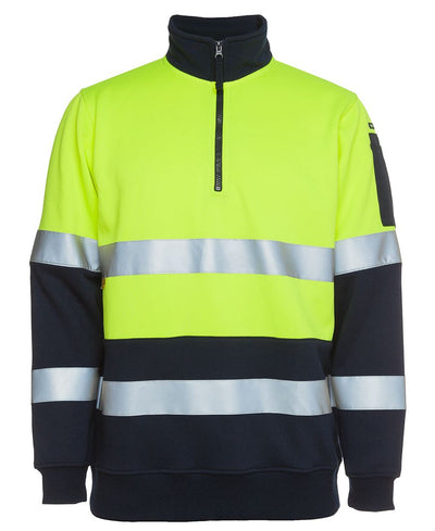 Hi Vis 1/2 Zip (D+N) Fleecy Sweat