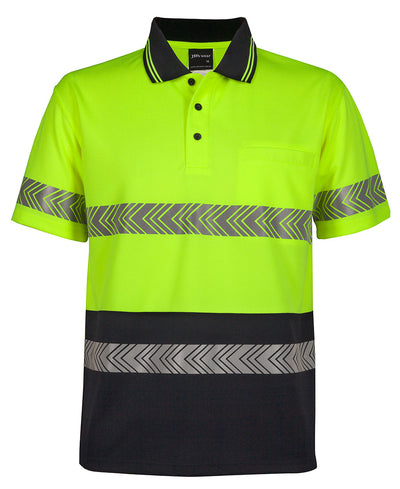 Hi Vis S/S Segmented Tape Polo