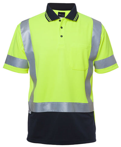 Hi Vis S/S D+N H Pattern Trad Polo