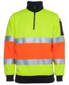 Hi Vis 1/2 Zip (D+N) Fleecy Sweat