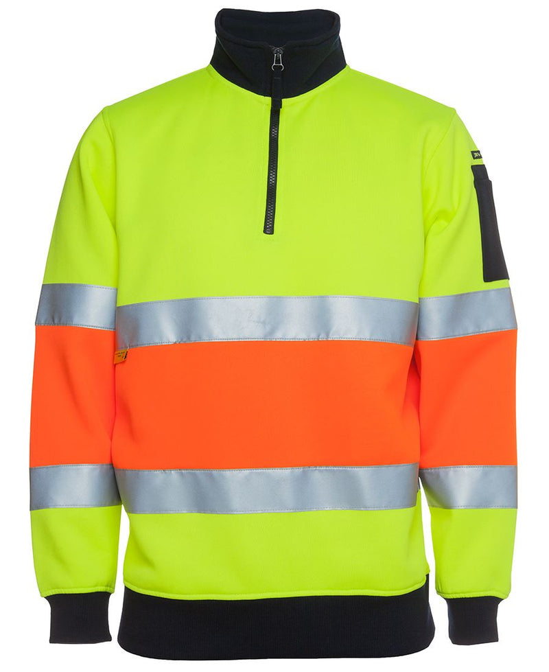 Hi Vis 1/2 Zip (D+N) Fleecy Sweat