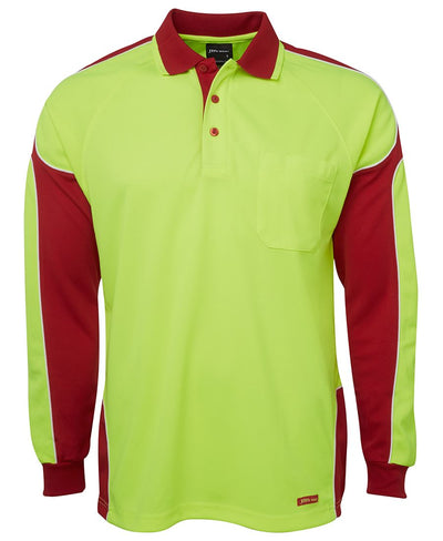 Hi Vis L/S Arm Panel Polo