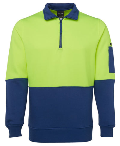 Hi Vis 1/2 Zip Fleecy