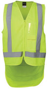 Hi Vis Zip Drop Tail H Pattern (D+N) Vest