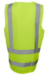 Hi Vis Zip Drop Tail H Pattern (D+N) Vest