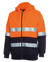 Hi Vis (D+N) Full Zip Fleecy Hoodie