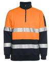 Hi Vis 1/2 Zip (D+N) Fleecy Sweat