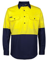 Hi Vis Close Front L/S 150g Work Shirt